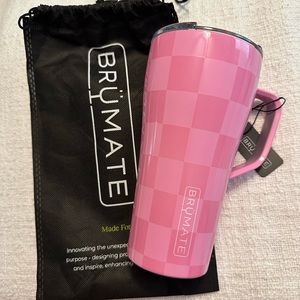 Brumate x Krista Horton 22oz Pink Checkered Toddy